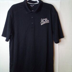 Johnny Rockets Polo Shirt Men XL Sport-Tek Short Sleeve Employee Work Black